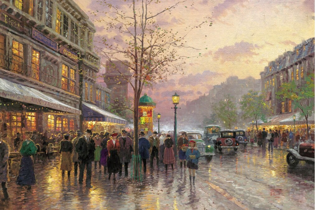 Thomas Kinkade BOULEVARD OF LIGHTS PARIS